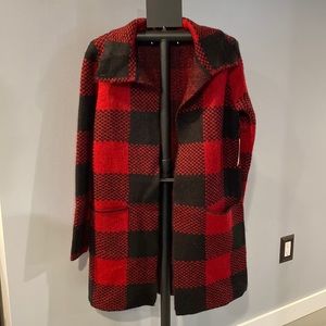 Max Studio Open Front Long Cardigan